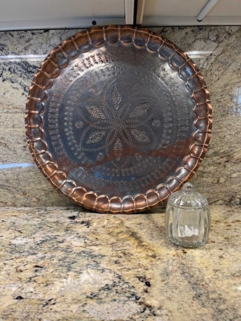 Copper and Tin Platter - India Design